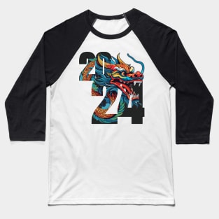 Chinese New Year of Wood Dragon 2024 Baseball T-Shirt